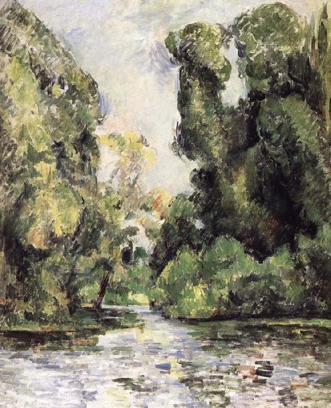 Paul Cezanne of water and leaves oil painting image